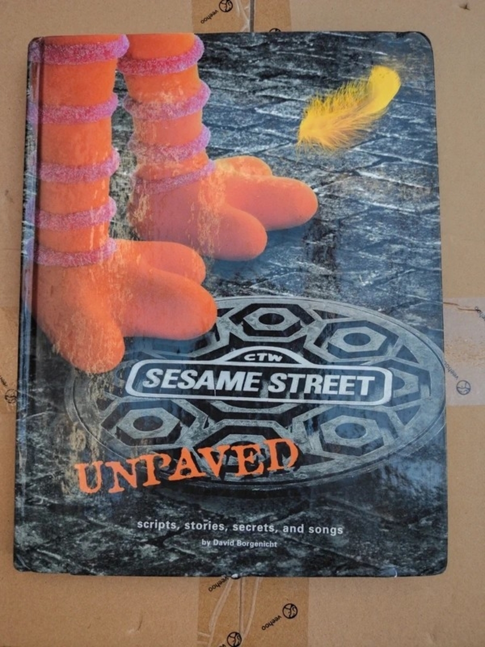 Sesame Street Orange Feet with Yellow Feather Art Cover
